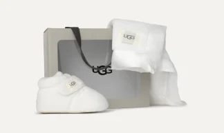 Bébés Garçons | Bébés Filles>UGG Bébé Chausson Bixbee et couverture Lovey vanilla