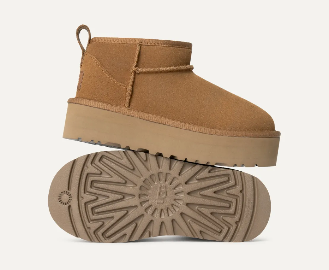 Bottes | Bottes>UGG Enfants Botte Classic Ultra Mini à plateforme chestnut