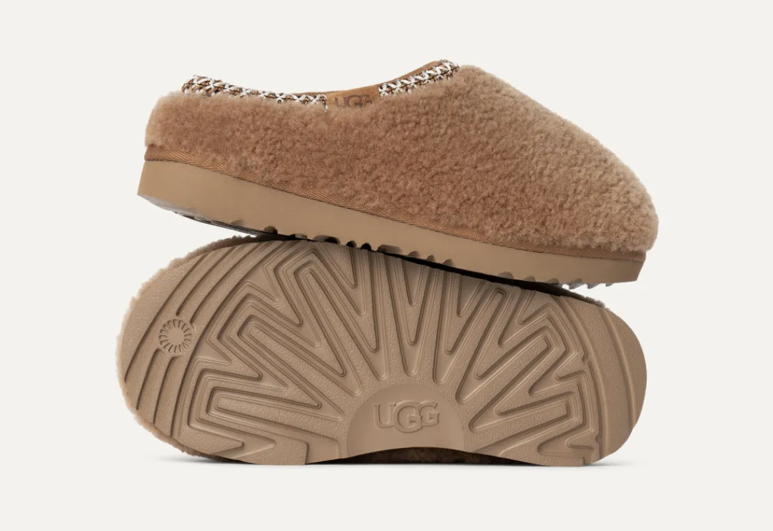 Slippers | Chaussons>UGG Enfants Tasman Maxi Curly chestnut