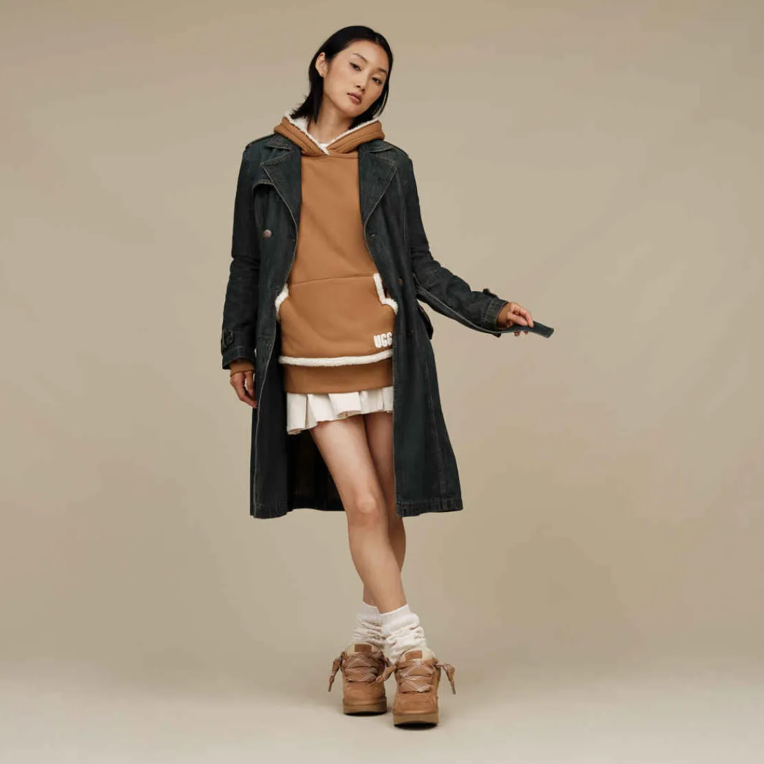 Baskets>UGG Femme Basket Lowmel chestnut