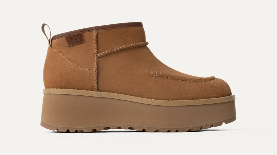Toutes Les Bottes>UGG Femme Botte Cityfunc Ultra Mini chestnut