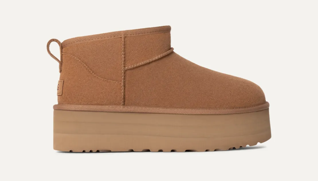 Toutes Les Bottes | Bottes Classic>UGG Femme Botte Classic Ultra Mini à plateforme chestnut