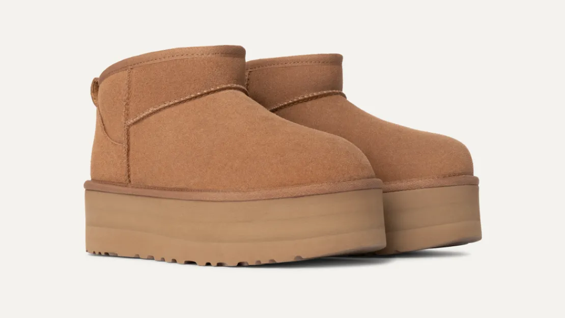 Toutes Les Bottes | Bottes Classic>UGG Femme Botte Classic Ultra Mini à plateforme chestnut