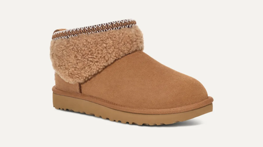 Toutes Les Bottes | Bottes Classic>UGG Femme Botte Classic Ultra Mini Maxi Curly chestnut