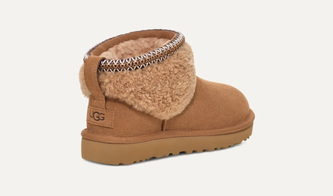 Toutes Les Bottes | Bottes Classic>UGG Femme Botte Classic Ultra Mini Maxi Curly chestnut