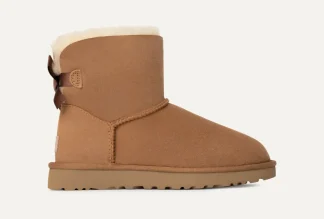 Bottes Classic | Toutes Les Bottes>UGG Femme Botte Mini Bailey Bow II chestnut