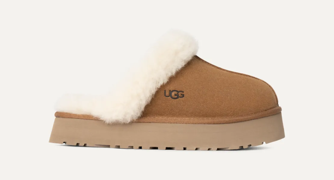 Chaussons>UGG Femme Chausson Disquette chestnut