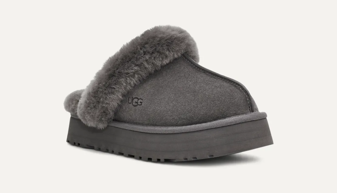 Chaussons>UGG Femme Chausson Disquette charcoal