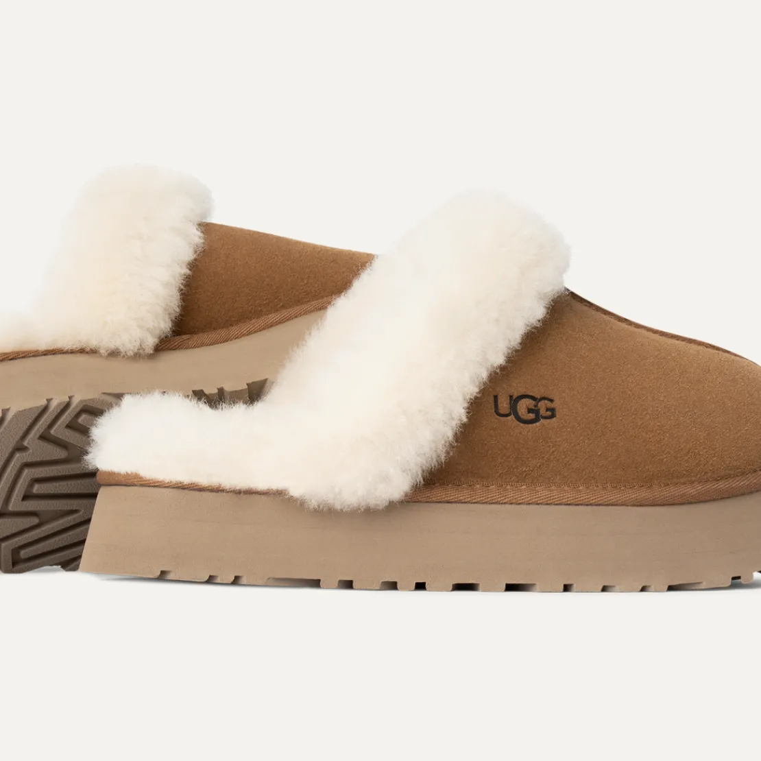 Chaussons>UGG Femme Chausson Disquette chestnut