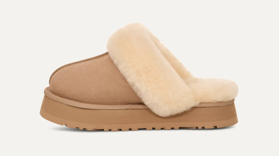 Chaussons>UGG Femme Chausson Disquette sand