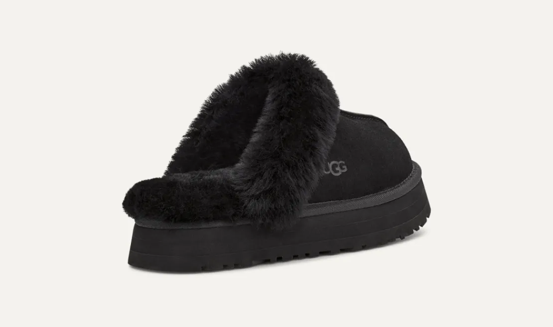 Chaussons>UGG Femme Chausson Disquette black
