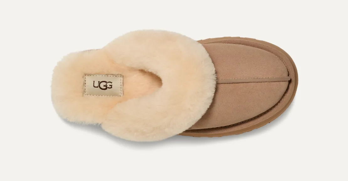 Chaussons>UGG Femme Chausson Disquette sand