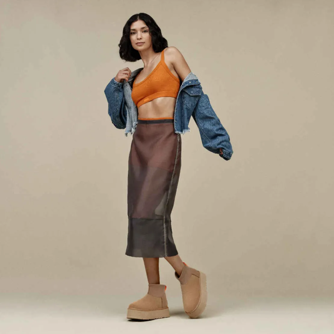 Toutes Les Bottes | Bottes Classic>UGG Femme Classic Mini Dipper Sunwave mustardseed