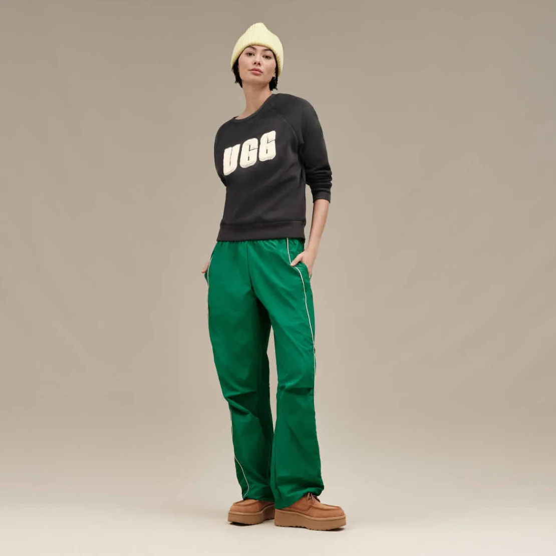 Vêtements D’intérieur | Pulls Et Cardigans>UGG Femme Haut à col rond avec logo duveteux Madeline