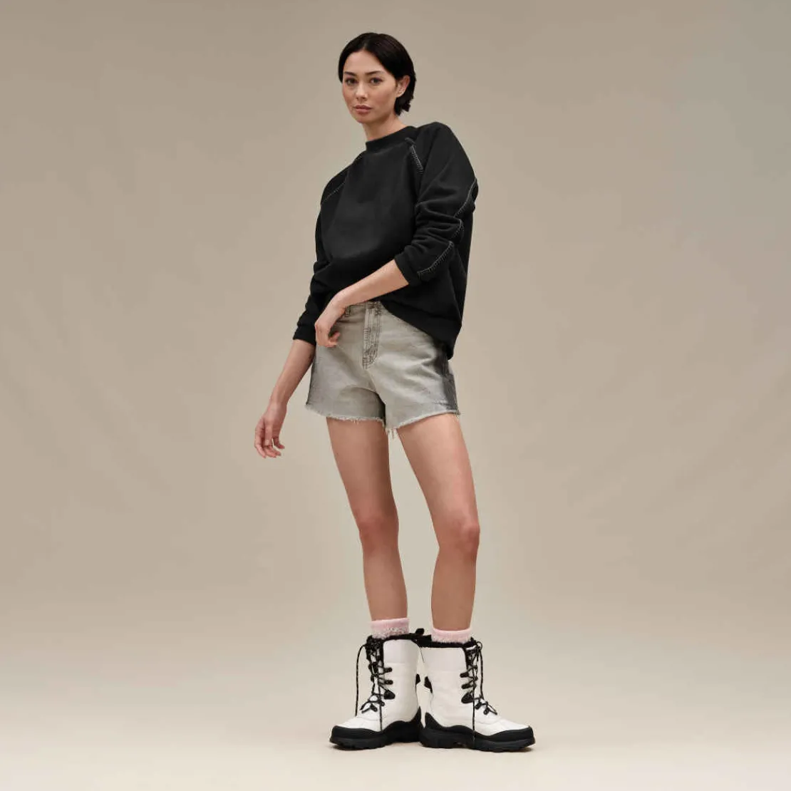Vêtements D’intérieur | Pulls Et Cardigans>UGG Femme Pull à col rond Classic black