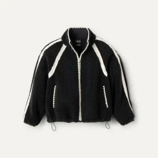 Manteaux Et Vestes>UGG Femme Veste Nikia Crochet en fluff black