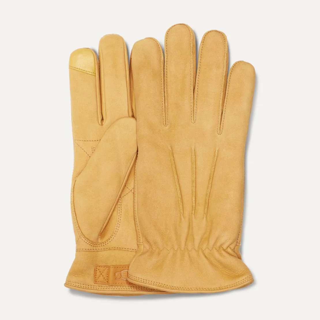 Accessoires>UGG Homme Gant en cuir à 3 points chestnut