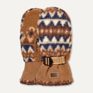 Accessoires>UGG Homme Moufles Elias en fluff marineruggbraid