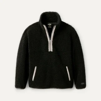 Hauts>UGG Homme Pull demi-zippé braid black