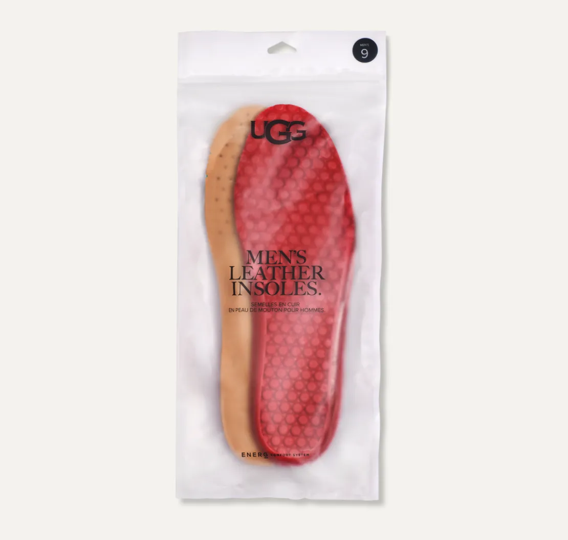 Accessoires>UGG Homme Semelle intérieure en cuir de qualité supérieure natural