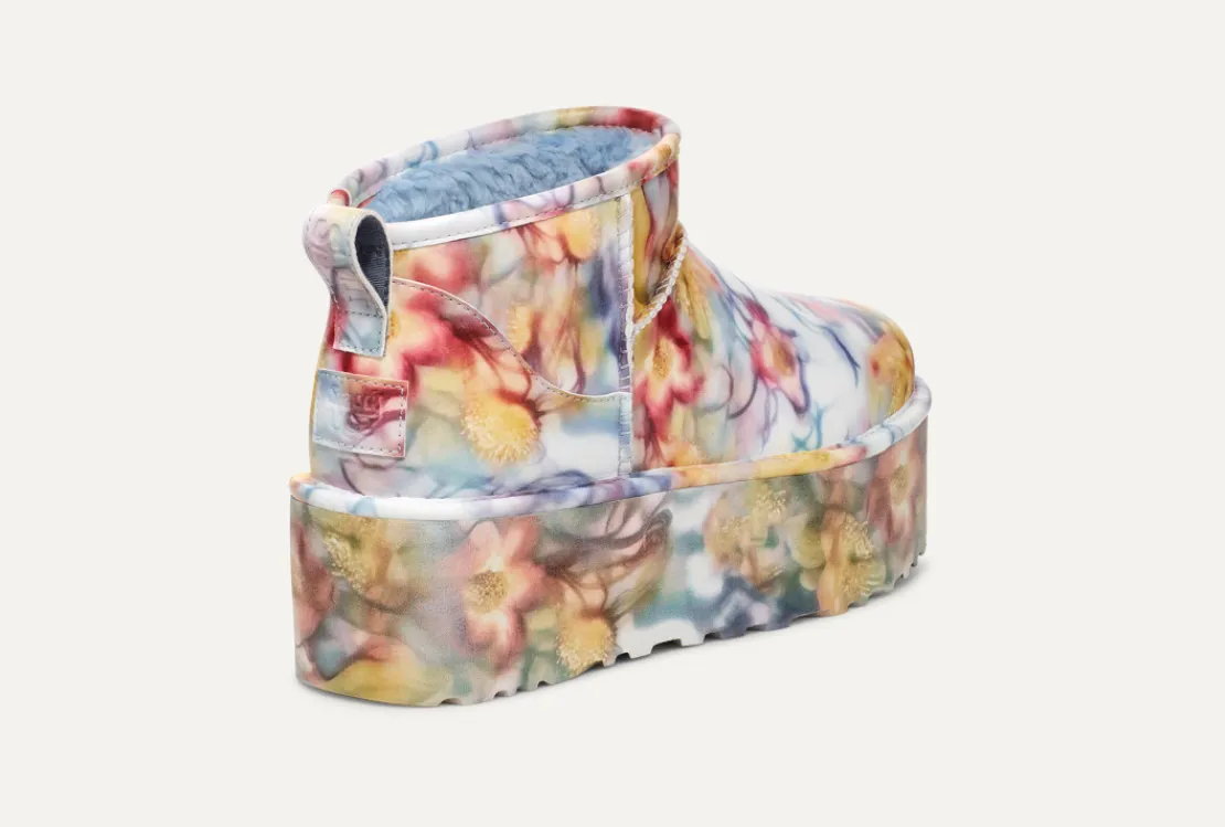 Toutes Les Bottes | Bottes Classic>UGG Unisexe CS Ultra Mini à plateforme lightbluefloral