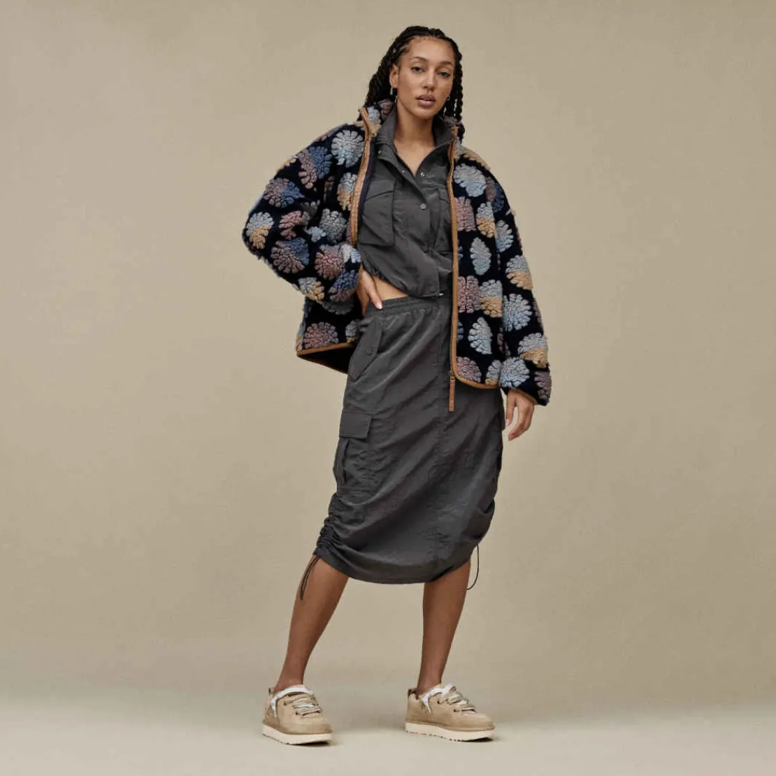 Vestes & Manteaux | Vêtements D’intérieur>UGG Unisexe Veste Marlene fluff Sun marinermulti